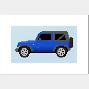 Jeep Wrangler Pixelart Posters and Art